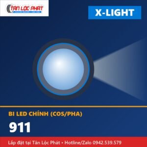Đèn Bi Chính X-Light 911 chính hãng lắp đặt tại Tân Lộc Phát