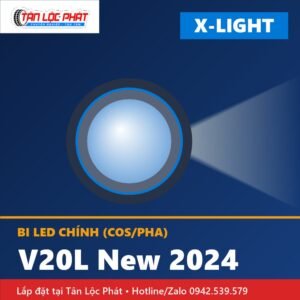 Đèn Bi Chính X-Light V20L New 2024 chính hãng lắp đặt tại Tân Lộc Phát