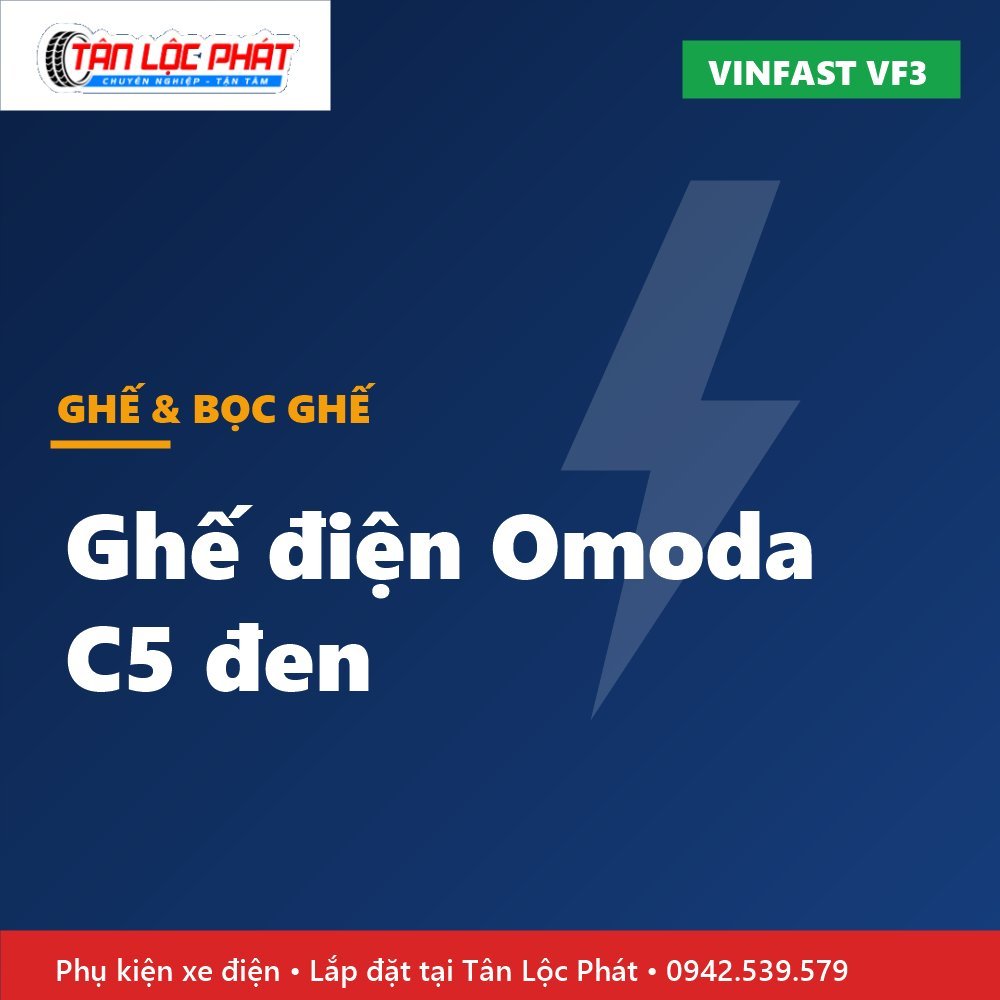 Ghế Điện Kiểu Omoda C5 Đen Chỉ Trắng Cho VinFast VF3 lắp đặt tại Tân Lộc Phát