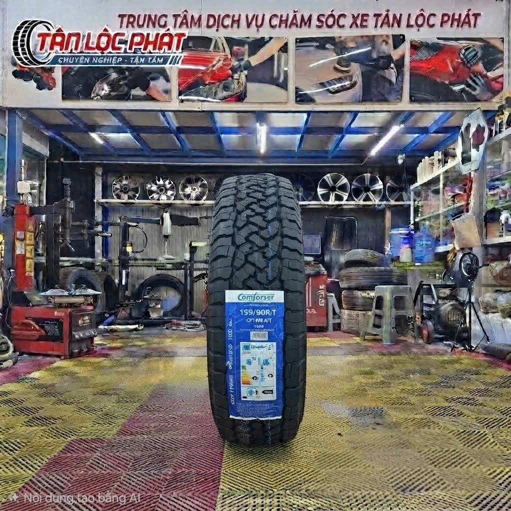 Lắp lốp Comforser 195/80R15 CF1100 AT tại garage Tân Lộc Phát