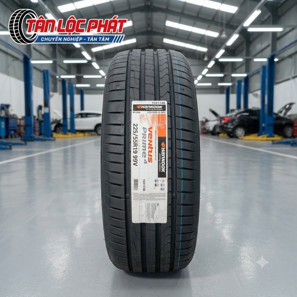 Lốp Hankook 225/55R19 99V Ventus Prime4 K135 chính hãng tại Tân Lộc Phát