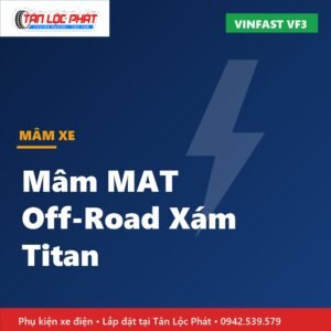 Mâm MAT Off-Road Race Wheel Xám Titan Cho VinFast VF3 lắp đặt tại Tân Lộc Phát